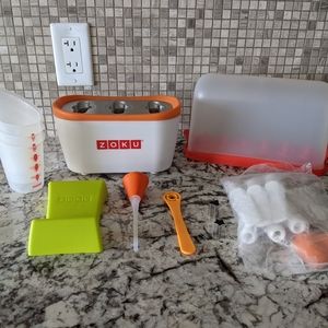 Zoku Quick Popsicle Maker and Accessories